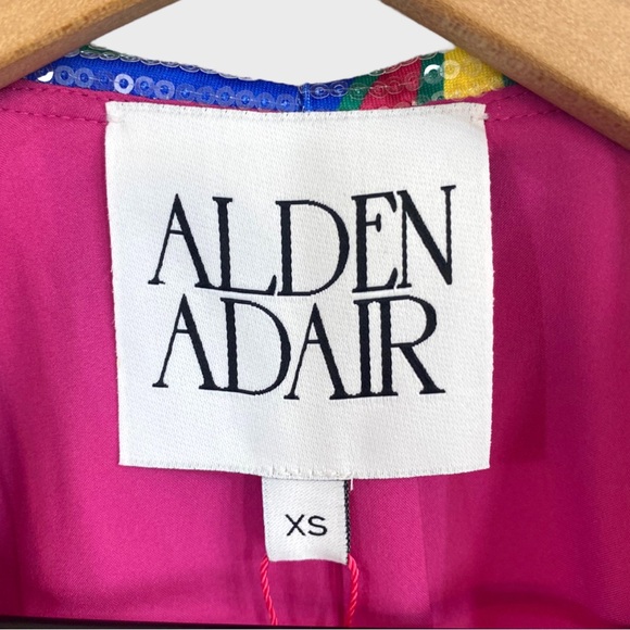 Alden Adair Multicolor Swirl Wonderland Sequin Piper Dress NWT Size XS - Picture 8 of 11